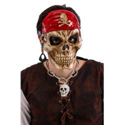 Maska pirátské lebky se šátkem